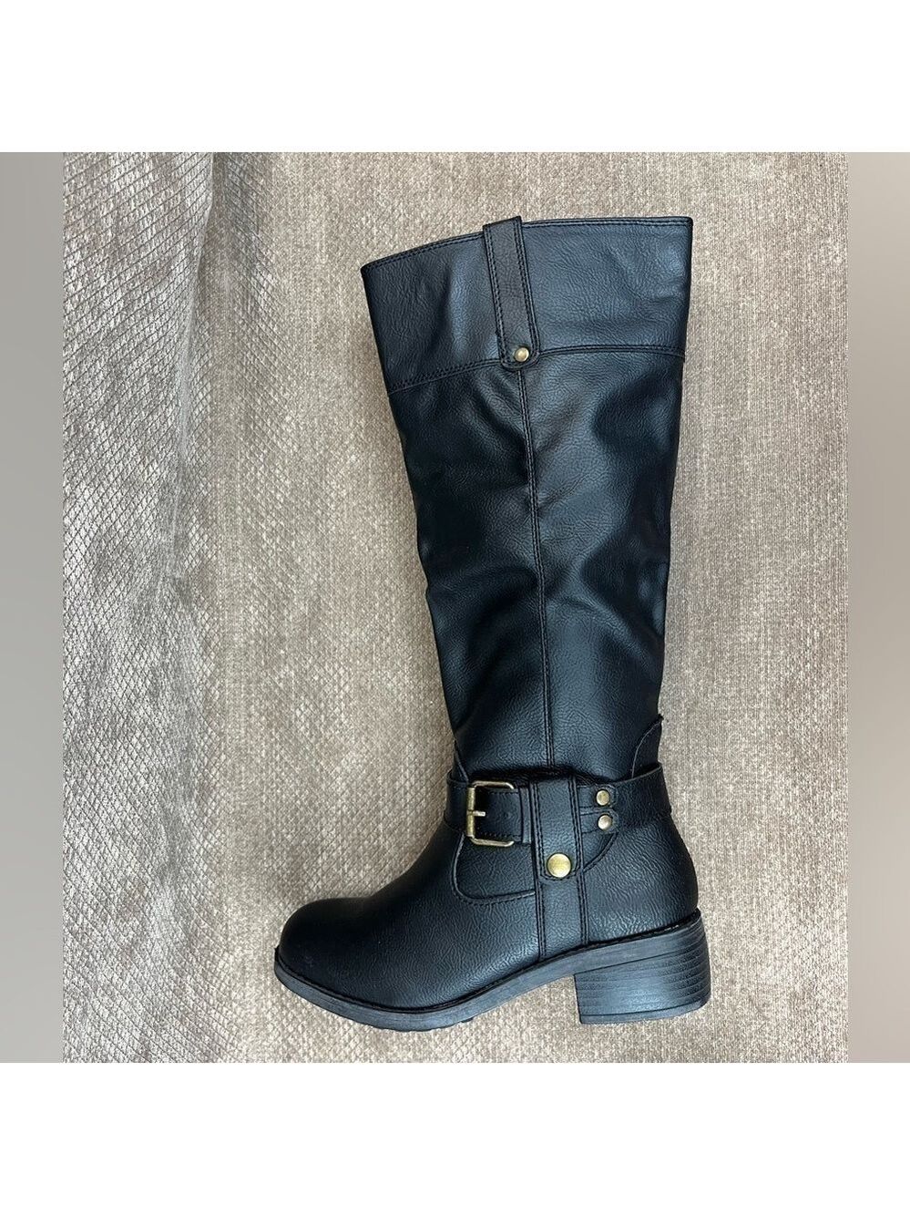 Rampage Matangi Black Smith Women’s Faux Leather Boots size 7. New in Box - Picture 3 of 14